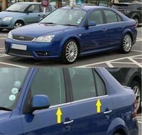 Ford MONDEO MK III Mk3 HB - LISTWY OKIENNE CHROM