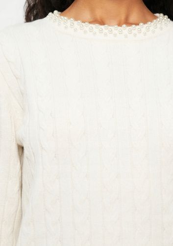 Vero Moda VMLUNA CABLE PEARL PULLOVER - Jumper - birch L na Arena.pl