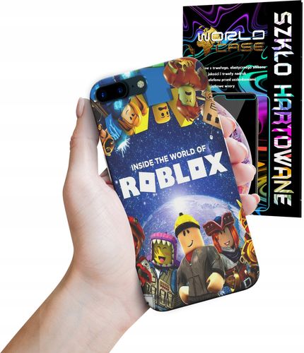 ETUI DO IPHONE 7+ 8+ plus - ROBLOX DZIECIECE WZORY SUPER MARIO + SZKŁO na Arena.pl