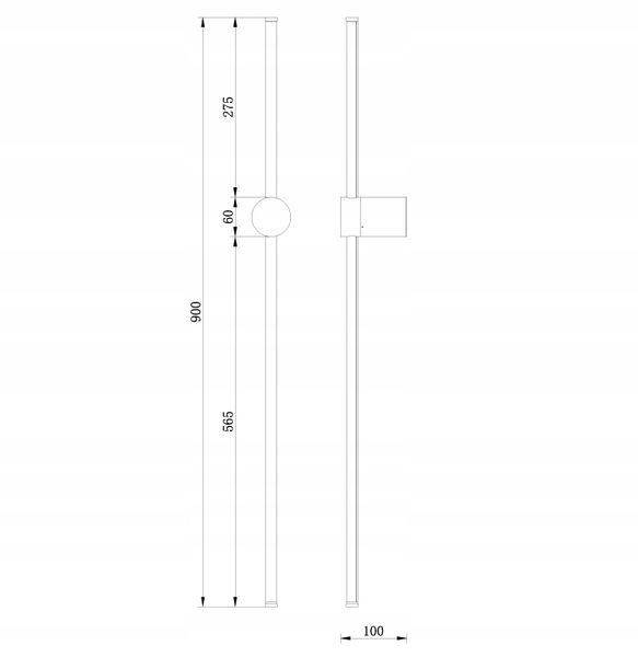 Nowoczesna lampa ścienna LIZBONA II kinkiet LED12W 90cm Wobako zdjęcie 16