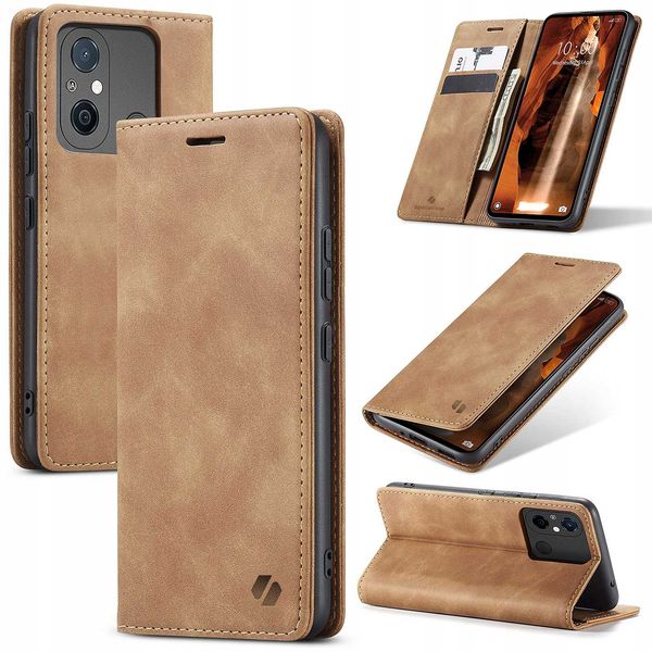 Spacecase Wallet Redmi 12C Light Brown zdjęcie 7