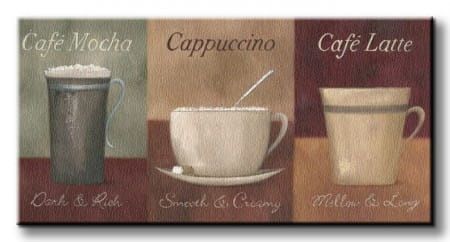 Cafe Kawa - Obraz na płótnie 50x100 cm na Arena.pl