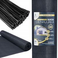 SIATKA CIENIUJĄCA 1,5x50m MASKUJĄCA 90% OSŁONA NA OGRODZENIE +400x