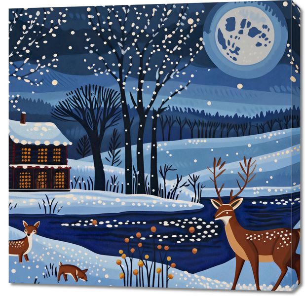 Obraz 90x90cm Przyszła Zima zdjęcie 1