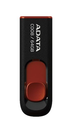 Adata Dashdrive C008 64GB USB Czarno-czerwony na Arena.pl