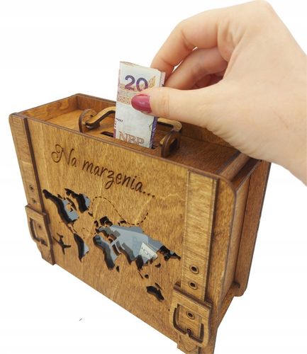 Skarbonka Wykreślana Walizka Prezent Urodziny Oszczędzanie Cel Różne na Arena.pl