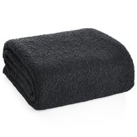 Miękki koc barankowy BUKLA 170X210 czarny