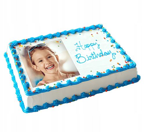 WYDRUK CUKROWY MASA CUKROWA Z TWOIM ZDJĘCIEM GRAFIKĄ A4 NA TORT + TEKST na Arena.pl