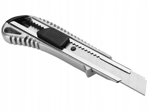 Nóż nożyk metalowy do tapet z łamanym ostrzem 18mm 6xnóż plus 60 na Arena.pl