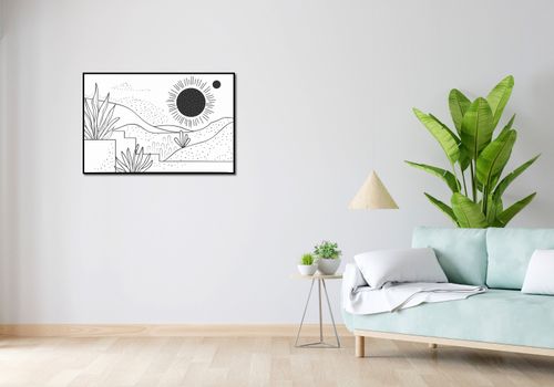 Plakat 91,5x61cm Linearny Pejzaż na Arena.pl
