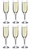 KADAX Kieliszki Do Szampana 210ml Komplet 6szt