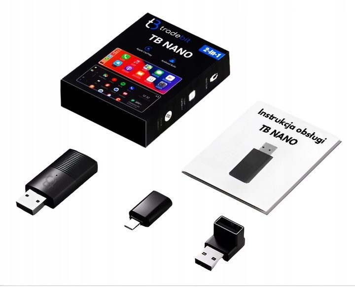 Bezprzewodowy Adapter Mini USB TB-NANO Carplay / Android Auto do zdjęcie 3