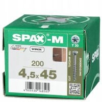 WKRĘT DO PŁYT MDF SPAX-M TX 4.5*45MM 200SZT SPAX