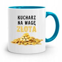 Kubek Błękitny Dla Kucharza Na Wage Złota Prezent Z Nadrukiem Ze Zdjęciem