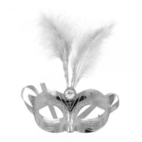 maska venetian mask silver