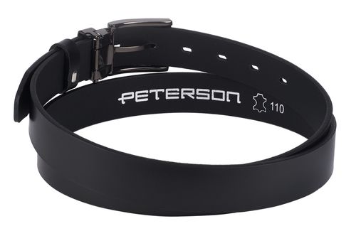 Wąski, skórzany pasek do garnituru - Peterson na Arena.pl