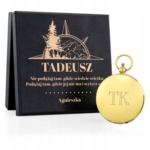 Kompas + SZKATUŁKA + GRAWER prezent URODZINY 40 50 na Arena.pl