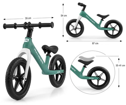 MILLY MALLY 5705 Rowerek biegowy RANGER flash ocean na Arena.pl