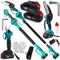 Piła Łańcuchowa 6'' +Sekator 2xAkumulator BIG AKKU 5AH wysięgnik do 4m