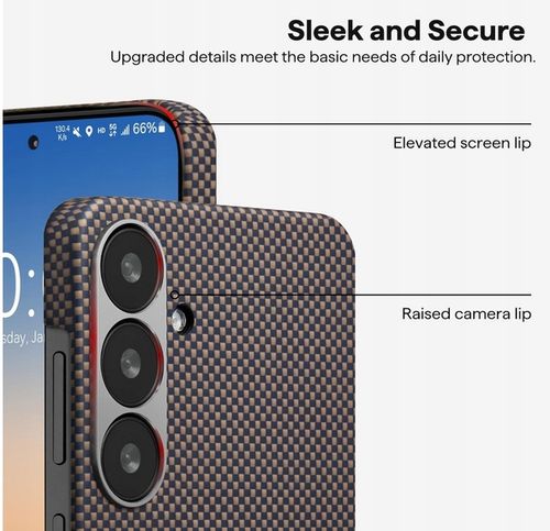 Etui-plecki PITAKA Ultra-slim Galaxy S25 Sunset na Arena.pl