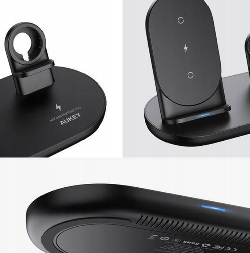 Ładowarka indukcyjna Apple iPhone 3w1 Aukey LC-A3 na Arena.pl