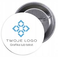 Przypinki Reklamwe Badziki Butony z Logo Herbem Grafiką Buttony 56mm