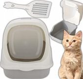 KUWETA DLA KOTA DUŻA Z FILTREM ŁOPATKA NA ŻWIREK ZABUDOWANA WYTRZYMAŁA