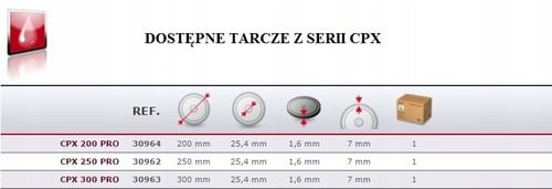 TARCZA DIAMENTOWA DO GRESU CPX 200 PRO 25,4MM RUBI na Arena.pl
