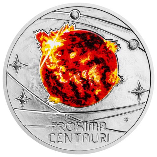 Niue: The Milky Way - Proxima Centauri kolorowany $1 Srebro 2023 Proof na Arena.pl
