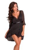 Bielizna-Chanice Black Robe ( Szlafrok Czarny ) M