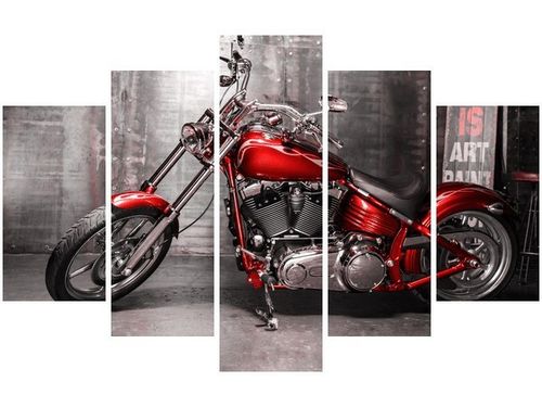 70 100CM OBRAZ 5 ELEM LIFE IS ART DRUK PŁÓTNO na Arena.pl