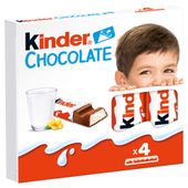 Kinder Chocolate Batonik z mlecznej 50 g (4 sztuki)