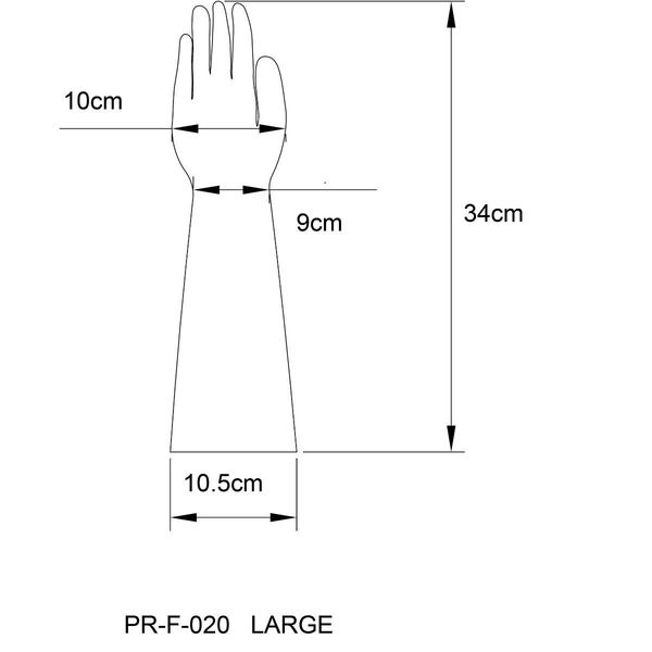 Prowler Red Latex Gloves Large zdjęcie 1
