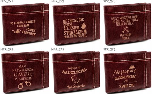 Portfel grawer ELEKTRYK fajny prezent +IMIĘ tanio na Arena.pl