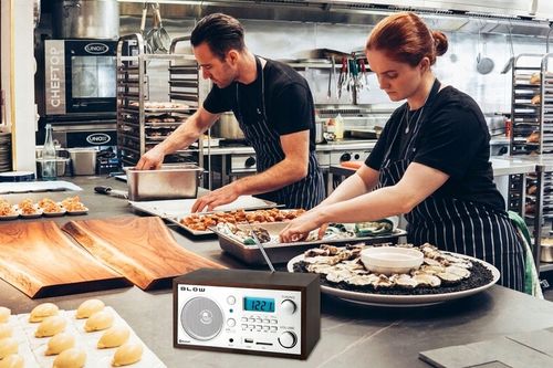 RADIO KUCHENNE BLUETOOTH PRZENOŚNE RETRO LCD ANTENA FM USB SD ZEGAR BUDZIK na Arena.pl