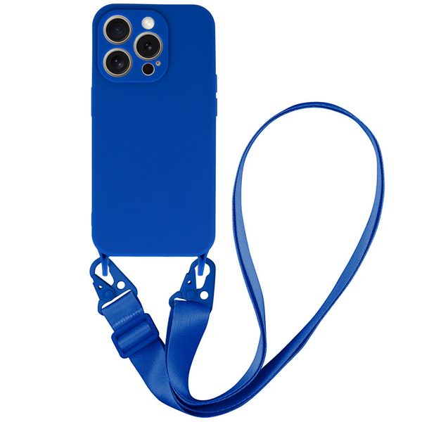 Strap Silicone Case do Iphone 13 Pro Max wzór 2 niebieski zdjęcie 1