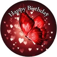 Opłatek na tort Motyl Motylek Motylki