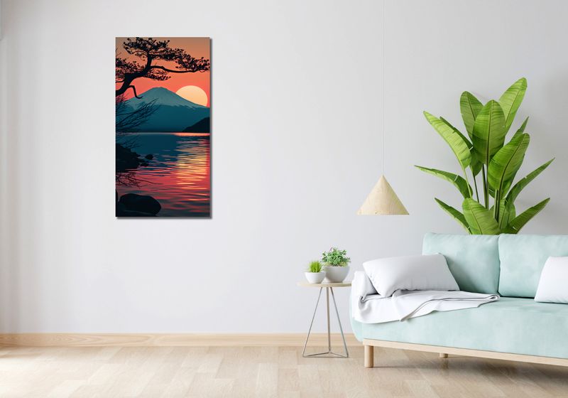 Obraz 50x100cm Góra Wieczorem zdjęcie 2