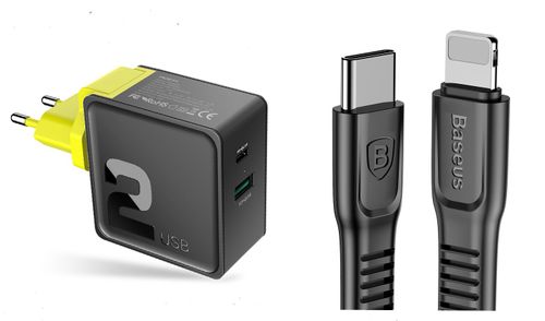 ROCK Ładowarka USB-C Quick Charge KABEL IPHONE 2M 2 Metry na Arena.pl