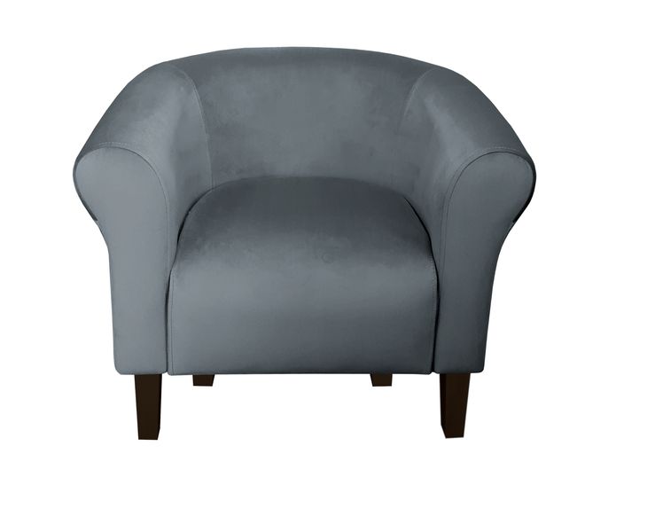 Fotel Milo nogi venge szary BL14 zdjęcie 2