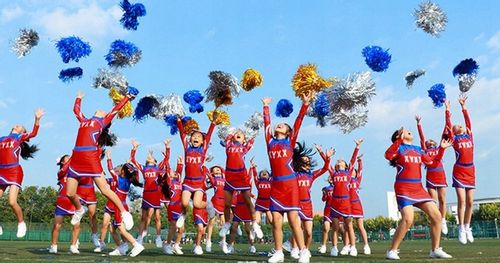 ZIELONE POMPONY POMPON CHEERLEADERKI CZIRLIDERKI 2 szt na Arena.pl