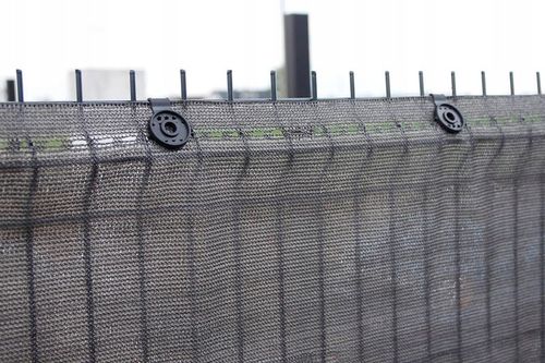 Siatka Cieniująca Zacieniająca Osłona Płotu Na Ogrodzenia 1,5x30m Grafitowa na Arena.pl