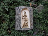 Obraz drewniany Św. Hubert patron jubileusz prezent dla Koła Myśliwskiego