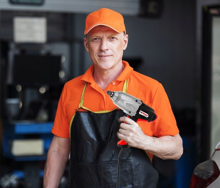 ELEKTRYCZNY KLUCZ UDAROWY Nasadki Udarowe do Kół 1/2 800Nm 2000W + adapter zdjęcie 8