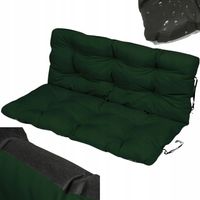 Gruba OGRODOWA PODUSZKA na HUŚTAWKĘ ŁAWKĘ z oparciem KANAPĘ ogrodową 100cm