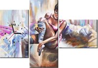 100CM 70CM ZEGAR 3 ELEM TANCERKA ŚCIENNY OBRAZ