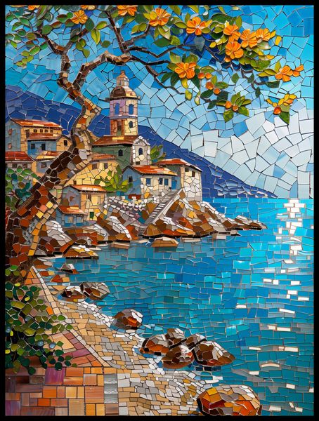 Plakat 60x80cm Mozaikowa Układanka zdjęcie 2