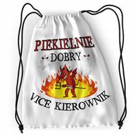 Plecak Dla Vice Kierownika Sportowy Szkolny Worek Z Nadrukiem Ze Zdjęciem
