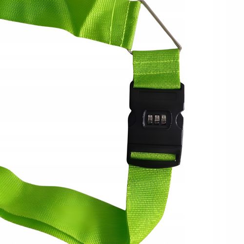 PAS DO WALIZKI ZABEZPIECZAJĄCY SPINAJĄCY BAGAŻ PODWÓJNY Z SZYFREM LIMONKOWY na Arena.pl