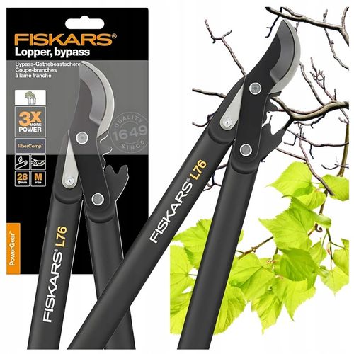 Sekator FISKARS L76 nożycowy OGRODOWY DO CIĘCIA GRUBYCH GAŁĘZI 56cm na Arena.pl